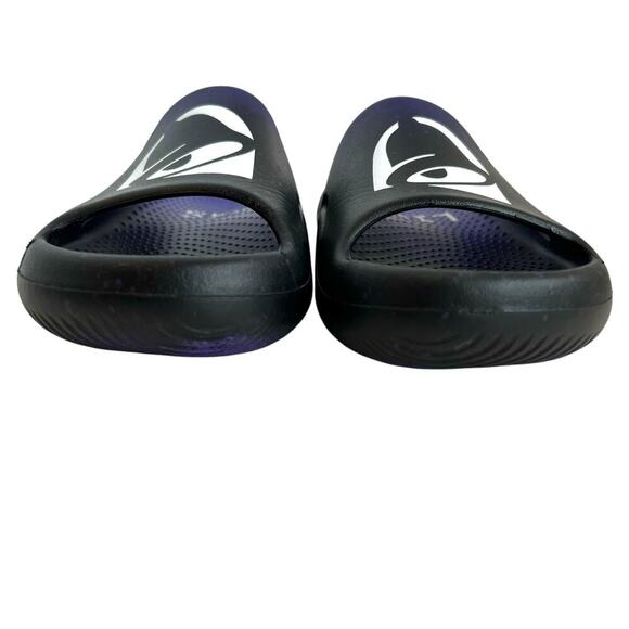 CROCS Taco Bell x Crocs Mellow Slide Live Mas in Ultra Violet & Black Size 7 - Picture 7 of 16